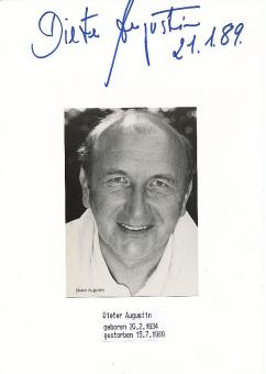 Dieter Augustin † 1989  Film & TV Autogramm Karte original signiert 