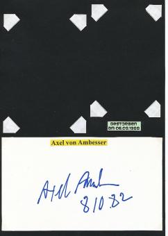 Axel von Ambesser † 1988  Film & TV Autogramm Karte original signiert 