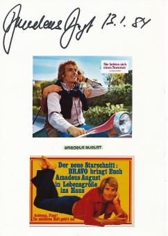 Amadeus August † 1992  Film & TV Autogramm Karte original signiert 