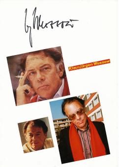 Klausjürgen Wussow † 2007  Film & TV Autogramm Karte original signiert 