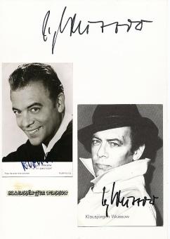3  x  Klausjürgen Wussow † 2007  Film & TV Autogrammkarte + Karte original signiert 