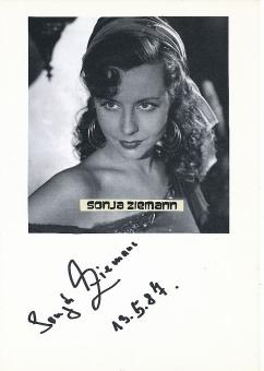 Sonja Ziemann † 2020  Film & TV Autogramm Karte original signiert 