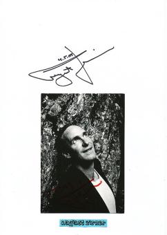 2  x  August Zirner  Film & TV Autogrammkarte + Karte original signiert 