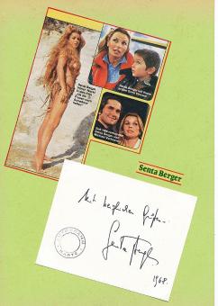 Senta Berger  Nackt  Film & TV Autogramm Karte original signiert 