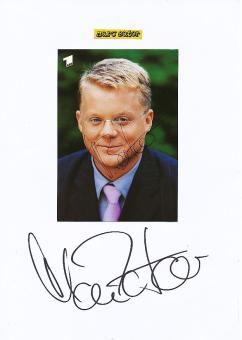 2  x  Marc Bator  Tagesschau ARD TV Autogrammkarte + Karte original signiert 