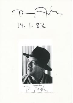 2  x  Percy Adlon  Regisseur  Film &  TV Autogramm Foto + Karte original signiert 
