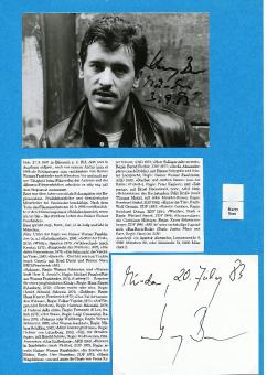 2  x  Harry Baer   Film &  TV Autogramm Foto + Karte original signiert 