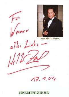 Helmut Zierl  Film & TV Autogramm Karte original signiert 