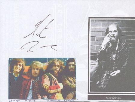 Martin Barre  Jethro Tull  Musik Autogramm Blatt original signiert 