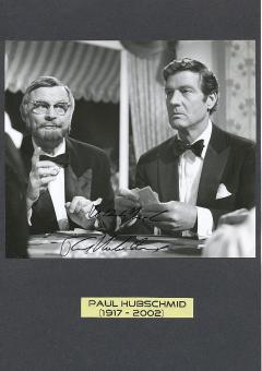 Paul Hubschmidt † 2003  Film &  TV Autogramm Foto  original signiert 