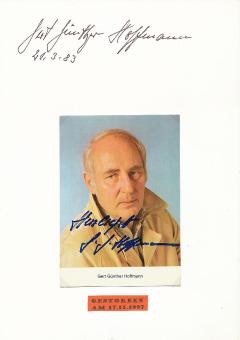 2  x  Gert Günther Hoffmann † 1997  Film & TV Autogrammkarte + Karte original signiert 