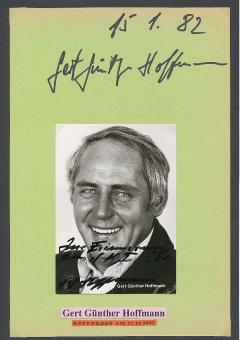 2  x  Gert Günther Hoffmann † 1997  Film & TV Autogrammkarte + Karte original signiert 