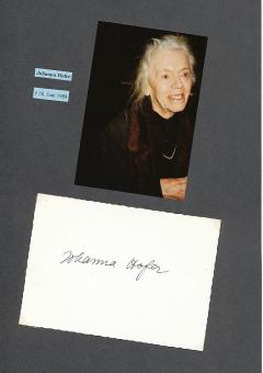 Johanna Hofer † 1988  Film & TV Autogramm Karte original signiert 