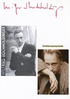 2  x  Wilfried Hochholdinger  Film & TV Autogrammkarte + Karte original signiert 