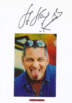 2  x  Heinz Hoenig  Film &  TV Autogramm Foto + Karte original signiert 