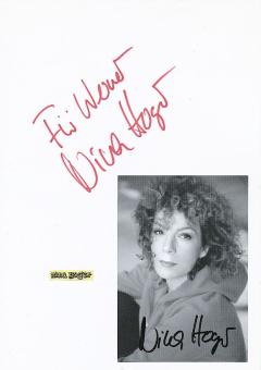2  x  Nina Hoger  Film & TV Autogrammkarte + Karte original signiert 