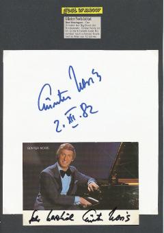 2  x  Günter Norris † 2007   Musik  Autogrammkarte + Karte original signiert 