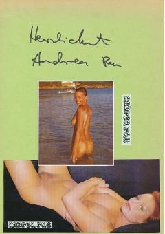 Andrea Rau  Nackt  Film & TV Autogramm Karte original signiert 
