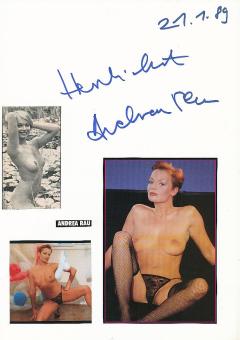 Andrea Rau  Nackt  Film & TV Autogramm Karte original signiert 