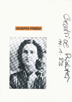 2  x  Beatrice Richter  Film & TV Autogrammkarte + Karte original signiert 