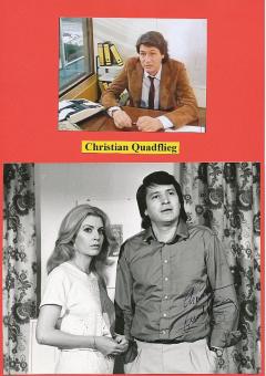 Christian Quadflieg   Film &  TV Autogramm Foto  original signiert 