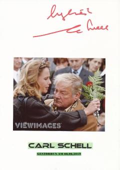 Carl Schell † 2019  Film & TV Autogramm Karte original signiert 