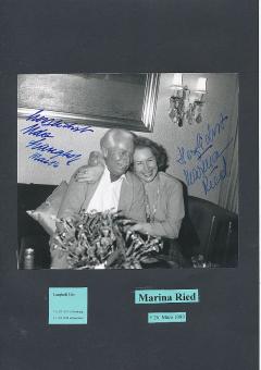 Marina Ried † 1989 & Udo Langhoff † 1994 Film &  TV Autogramm Foto  original signiert 