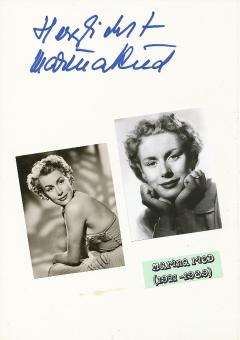 Marina Ried † 1989  Film & TV Autogramm Karte original signiert 