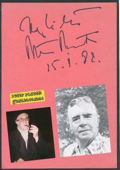 Peter Pasetti † 1996  Film & TV Autogramm Karte original signiert 