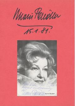 2  x  Maria Paudler † 1990  Film & TV Autogrammkarte + Karte original signiert 
