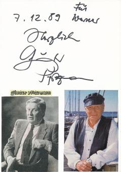 Günter Pfitzmann † 2003  Film & TV Autogramm Karte original signiert 