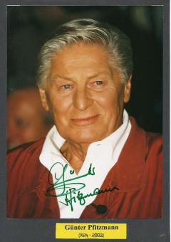 Günter Pfitzmann † 2003  Film &  TV Autogramm Foto  original signiert 