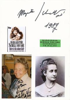 2  x  Margarethe Noé von Nordberg † 1995  Film &  TV Autogramm Foto + Karte original signiert 