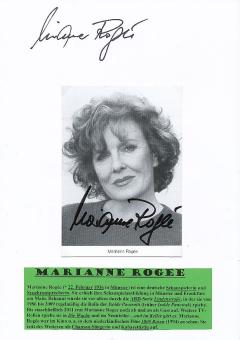 2  x  Marianne Rogée  Lindenstraße  Film & TV Autogrammkarte + Karte original signiert 
