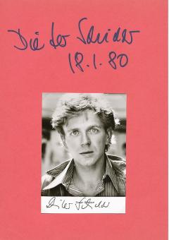 2  x  Dieter Schidor † 1987  Film & TV Autogrammkarte + Karte original signiert 