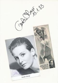 2  x  Carolin Ohrner  Film & TV Autogrammkarte + Karte original signiert 
