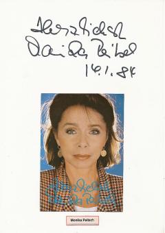 2  x  Monika Peitsch  Film & TV Autogrammkarte + Karte original signiert 