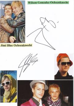 Jimi Blue & Wilson Gonzalez Ochsenknecht  Film & TV Autogramm Karte original signiert 