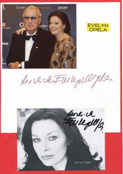 2  x  Evelyn Opela  Film & TV Autogrammkarte + Karte original signiert 