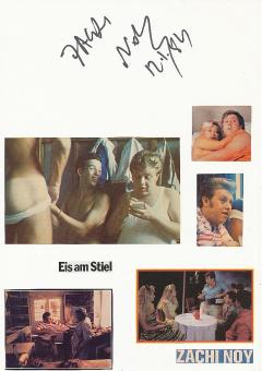 Zachi Noy  Eis am Stiel  Film & TV Autogramm Karte original signiert 