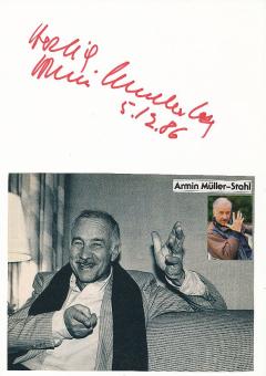 Armin Müller Stahl  Film & TV Autogramm Karte original signiert 