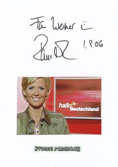 Yvonne Ransbach   TV Autogramm Karte original signiert 