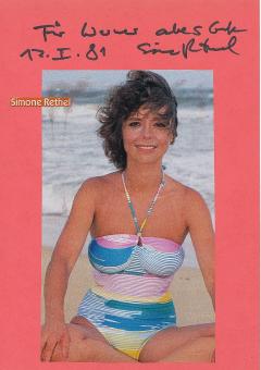Simone Rethel  Film & TV Autogramm Karte original signiert 