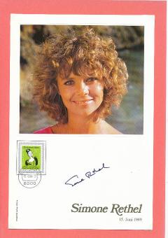 Simone Rethel  Film &  TV Autogrammkarte  original signiert 