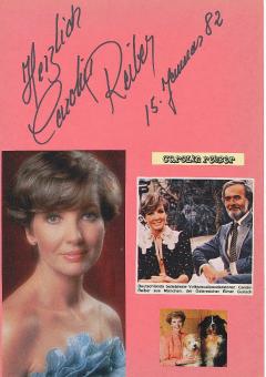 Carolin Reiber   TV Autogramm Karte original signiert 