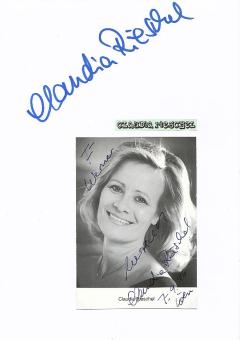 2  x  Claudia Rieschel  Film &  TV Autogrammkarte + Karte original signiert 
