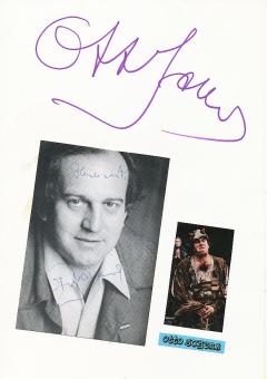 2  x  Otto Schenk  Film &  TV Autogrammkarte + Karte original signiert 