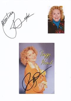 2  x  Peggy March  Musik  Autogrammkarte + Karte original signiert 