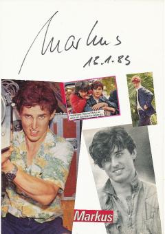 Markus   Musik Autogramm Karte original signiert 