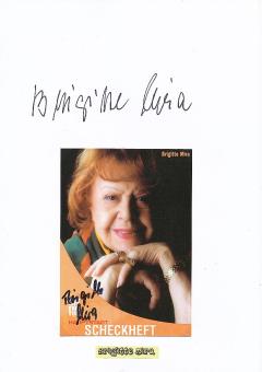 2  x  Brigitte Mira † 2005  Film & TV Autogrammkarte + Karte original signiert 